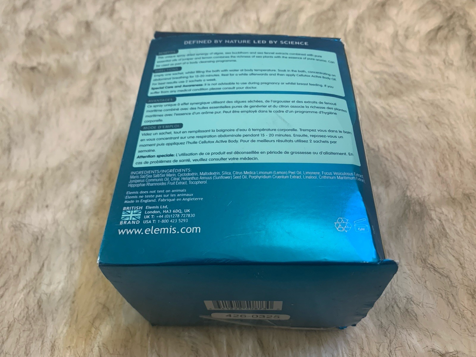 Elemis Cellutox Herbal Bath Synergy 300 g/ 10.6 oz 10 Sachets New