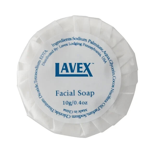 ROUND LAVEX LODGING FACE/HAND HOTEL 1 1/2″ BAR SOAP 0.40 oz (500 BARS PER CASE)