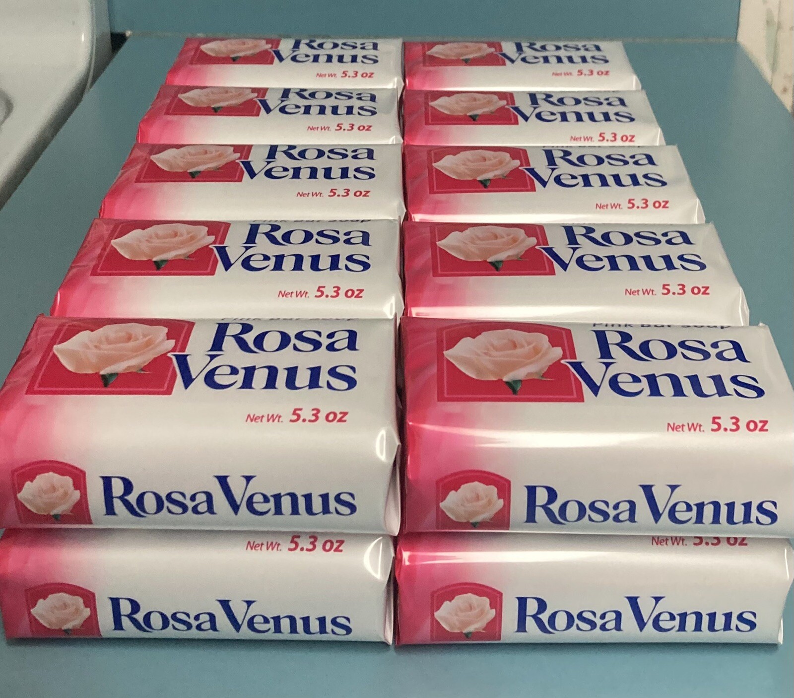 Rosa Venus Pink Body Soap – 20 Pack (5.3 oz Each) – Classic Floral Scent