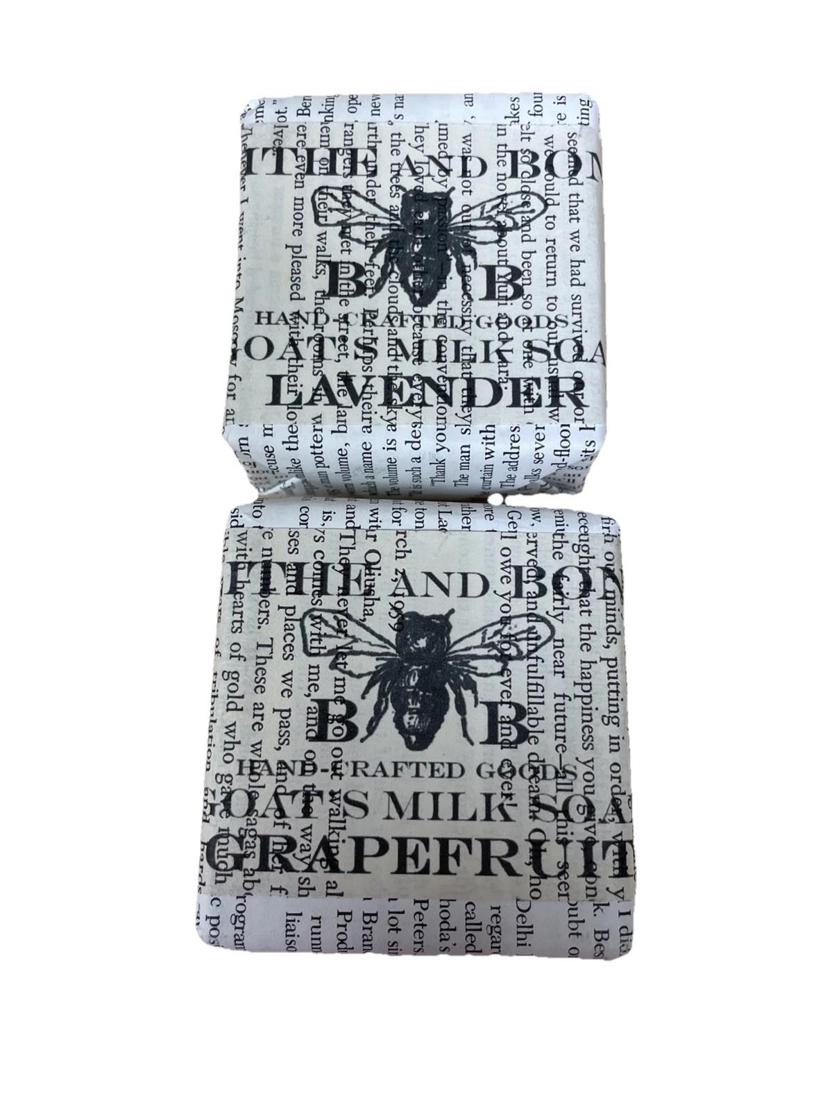 Blithe And Bonny Goats Milk Soap Lavender And Grapefruit 2 Brand New Square Bars