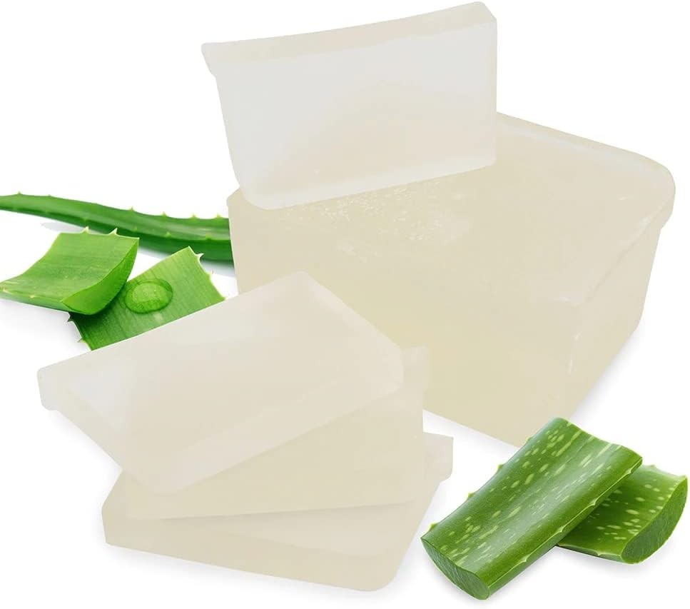 Aloe Soap Base – Moisturizing Melt and Pour Glycerin Soap Base for Crafting a…