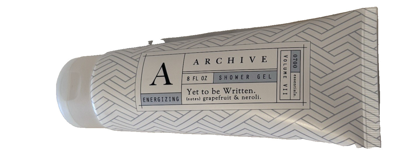 ARCHIVE “Yet to be Written” Shower Gel Grapefruit & Neroli 8 oz Tube NEW