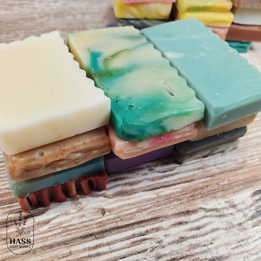 Handmade Bar Soap Samples Ends Assorted Scents Cold Process Natural Bars 12oz
