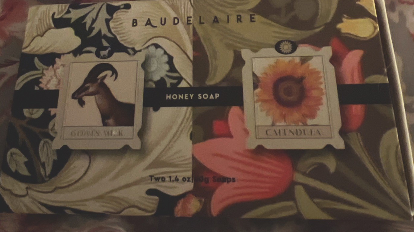 Baudelaire Honey Soap set 2pc Goat’s Milk and Calendula 1.4 Oz Each
