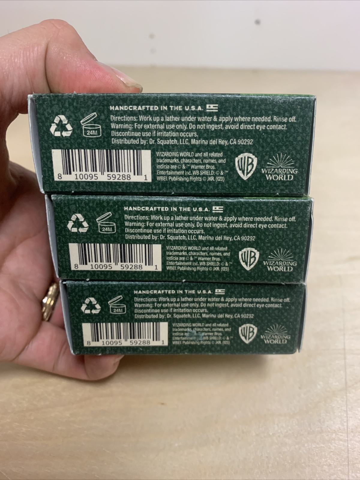 Dr Squatch HARRY POTTER Slytherin House “Suds Of The Sly” Natural Bar Soap – 3pk