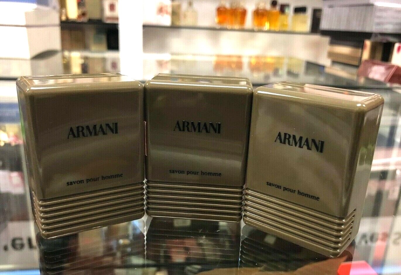 Giorgio Armani Savon Pour Homme Soap for Men (3 x 50g/1.65oz)=150g COSMAIR