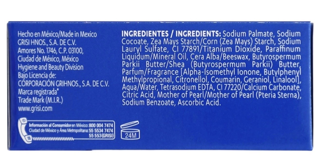 GRISI MOTHER OF PEARL SOAP Scented 3.5oz Bars Regenerate Concha Nacar Jabon Sale