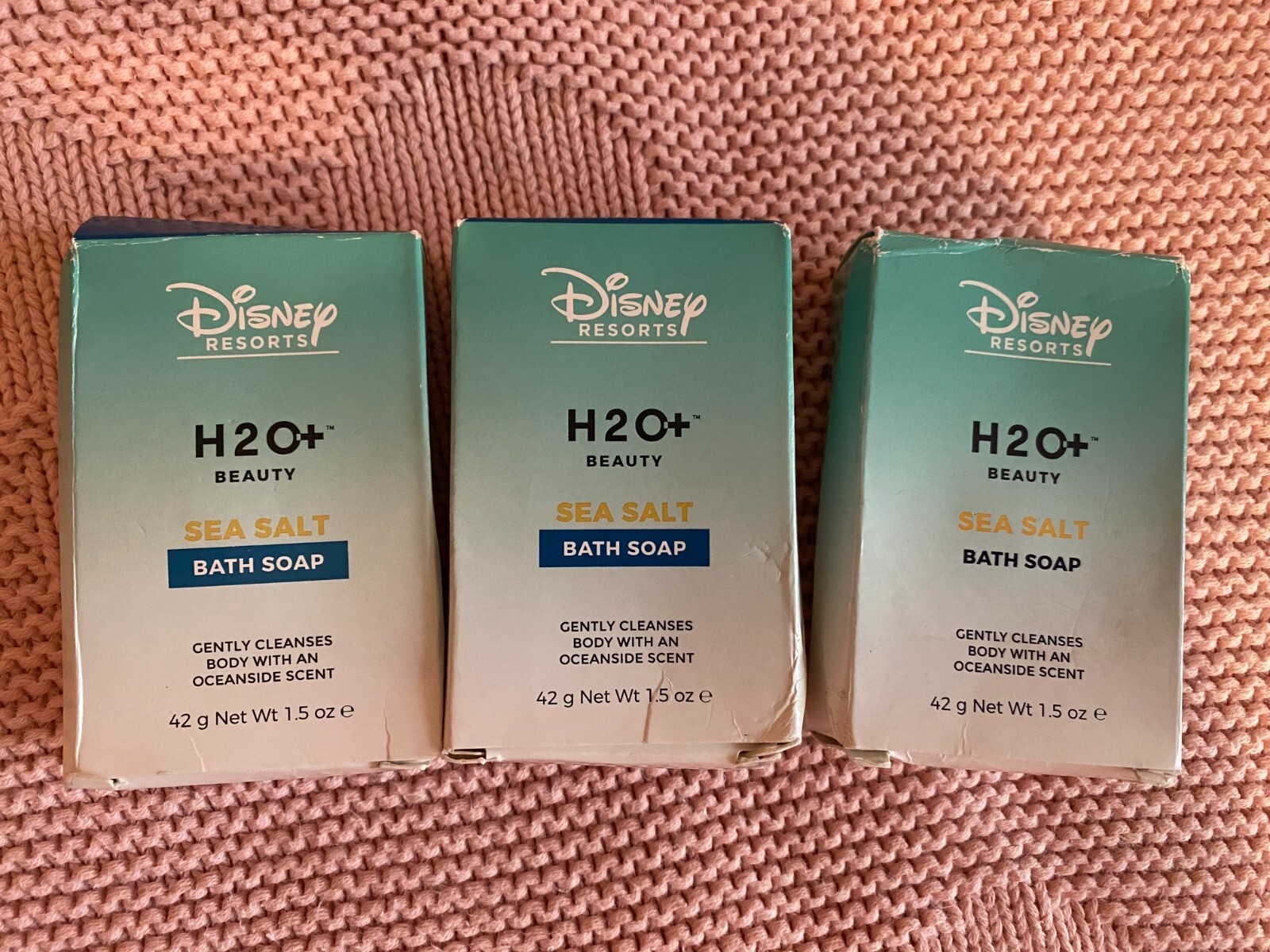 3 boxes Disney Resort H20+ Sea Salt Facial Soap – 1.5 oz/42g – BRAND NEW Retired