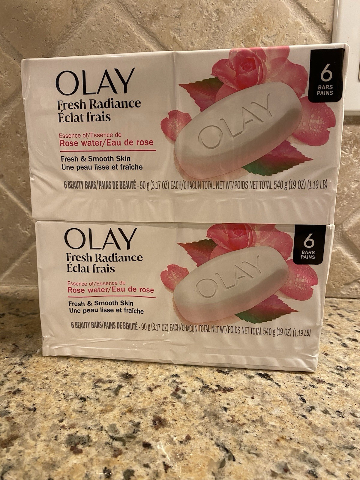 12 Bars Of OLAY Fresh Radiance Beauty Bar Soap w/Rose Water