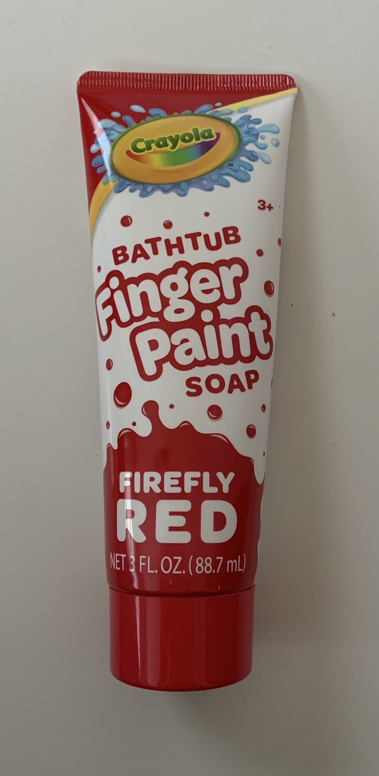 KIDS FUN Crayola Firefly Red Bathtub Fingerpaint Soap 3 oz NEW