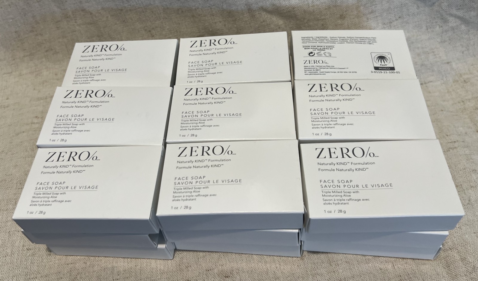 24 Bars Gilchrist & Soames Zero % Travel Soaps. Contains Aloe. TRAVEL