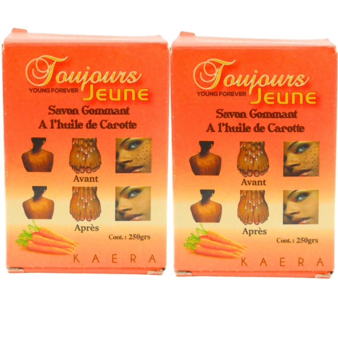 Toujours Jeune Carrot Oil Exfoliating Soap 250g Nourishing & Hydrating