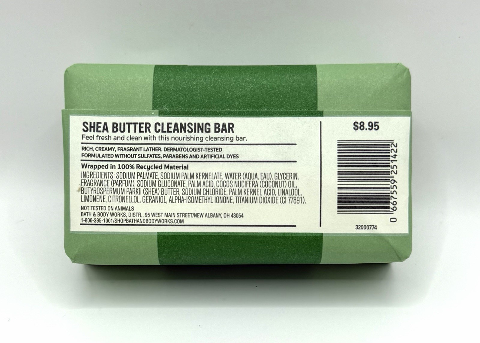 Bath & Body Works Aromatherapy Eucalyptus + Spearmint Shea Butter Cleansing Bar