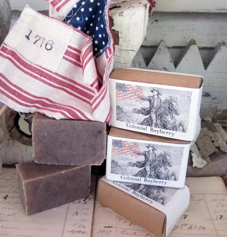 Colonial Bayberry Handmade Soap/Patriotic/Historical Soap