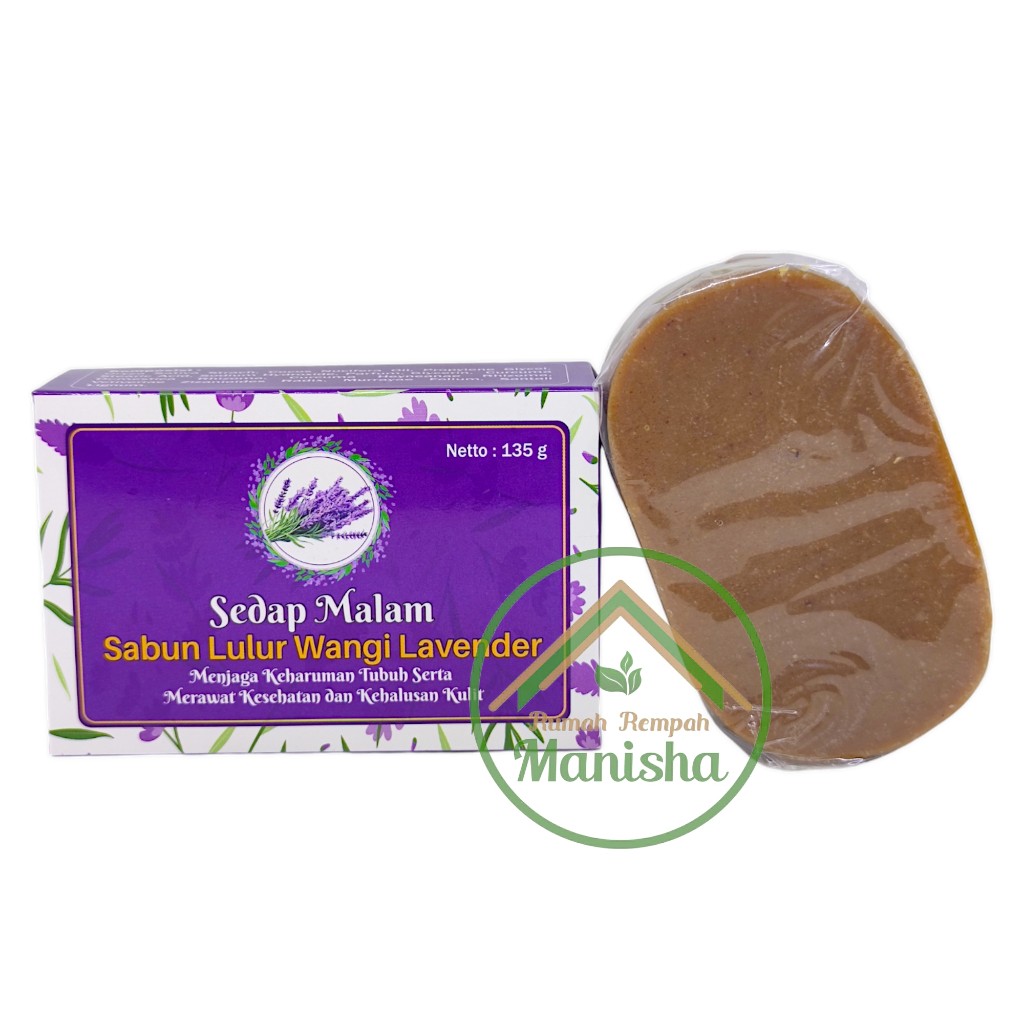 Sedap Malam Lavender Body Scrub Soap Bar 135g Aromatic Bath Bar Indonesia