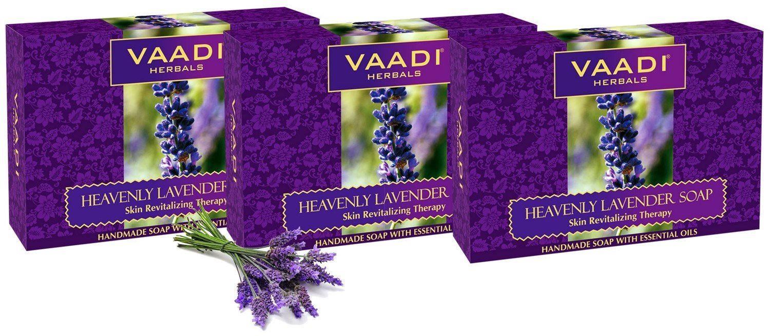 Vaadi Assorted Luxurious Handmade Herbal Soaps Neem Tulsi,Saffron,Sandal etc 75g