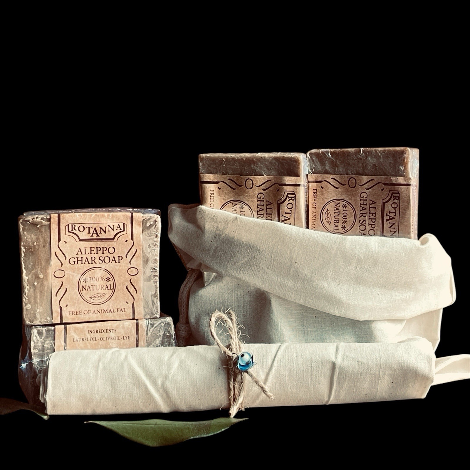 4/PK ALL-NATURAL OLIVE-LAUREL OIL SOAP FOR PSORIASIS ECZEMA ACNE SENSITIVE SKIN.
