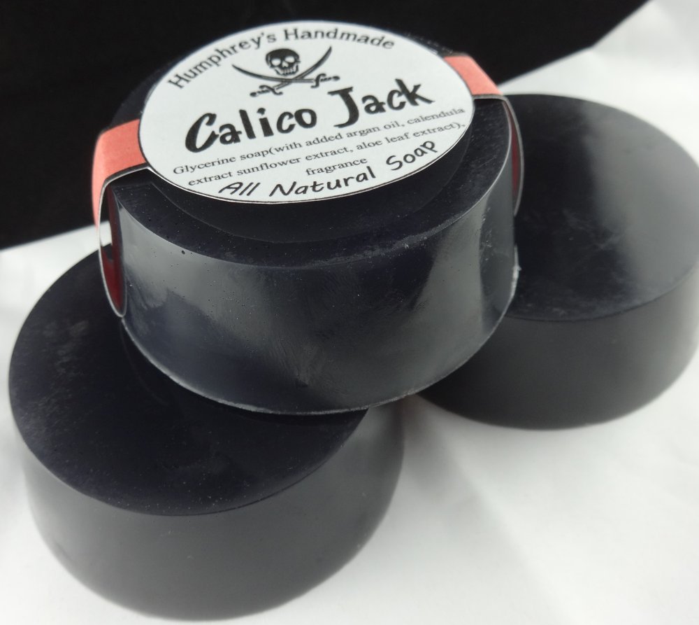 CALICO JACK Men’s Shave & Shampoo Soap, Nautica Type Bar Argan Oil Beard Wash