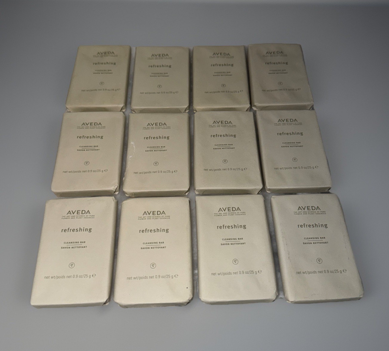 12 AVEDA REFRESHING CLEANSING BARS 0.9 oz/25g EACH NOS FREE SHIPPING .