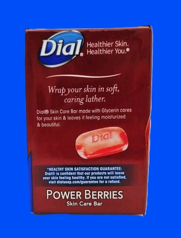 Dial Glycerin Soap Bars with Power Berries Raspberry Pomegranate 12 Oz 3 Pack