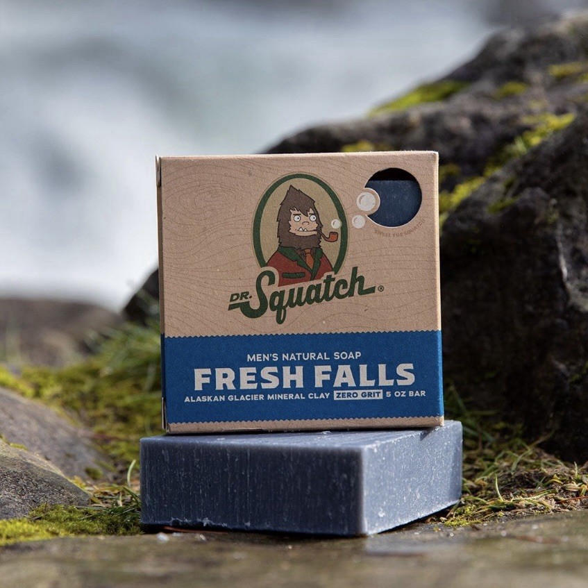 Dr. Squatch Natural Bar Soap 5 oz. 1pc- Wood Barrel, Rainforest or Fresh Falls