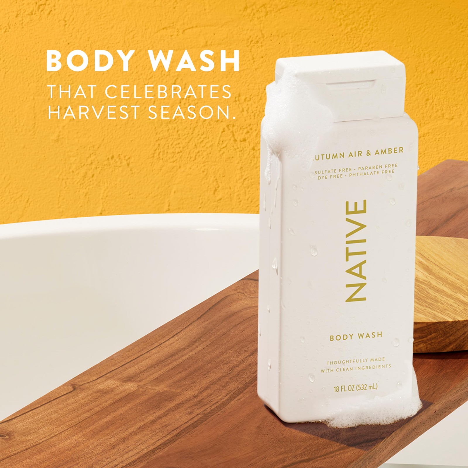 Native Body Wash with Naturally Derived Ingredients – 18 Fl Oz (Pack of 2)