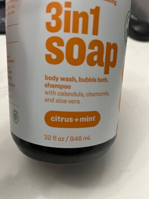Everyone 3 In 1 Soap Citrus & Mint Body Wash, Bubble Bath, Shampoo, 32oz New