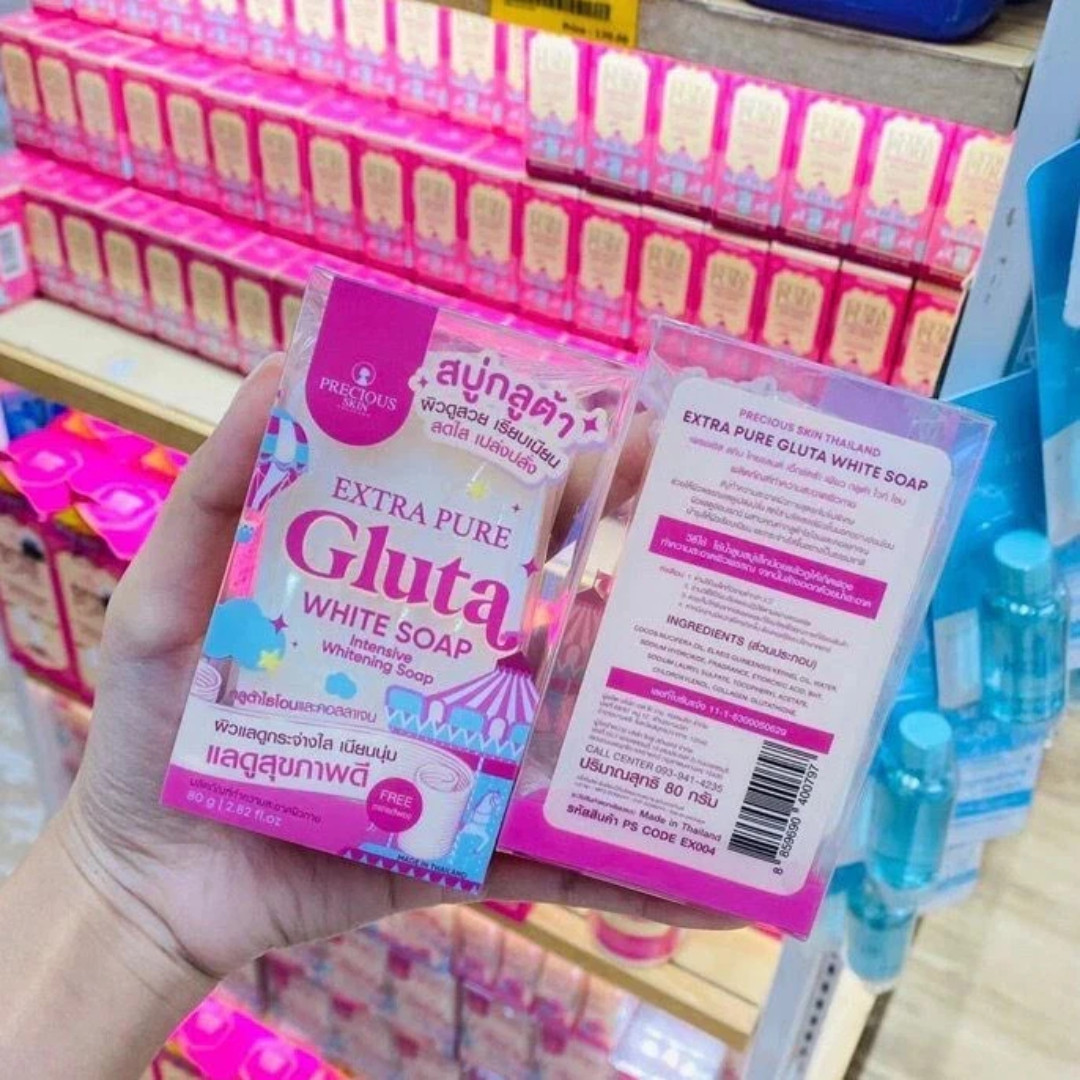 Precious Skin Extra Pure Gluta White Soap 80g – Glutathione + Collagen 2-pack