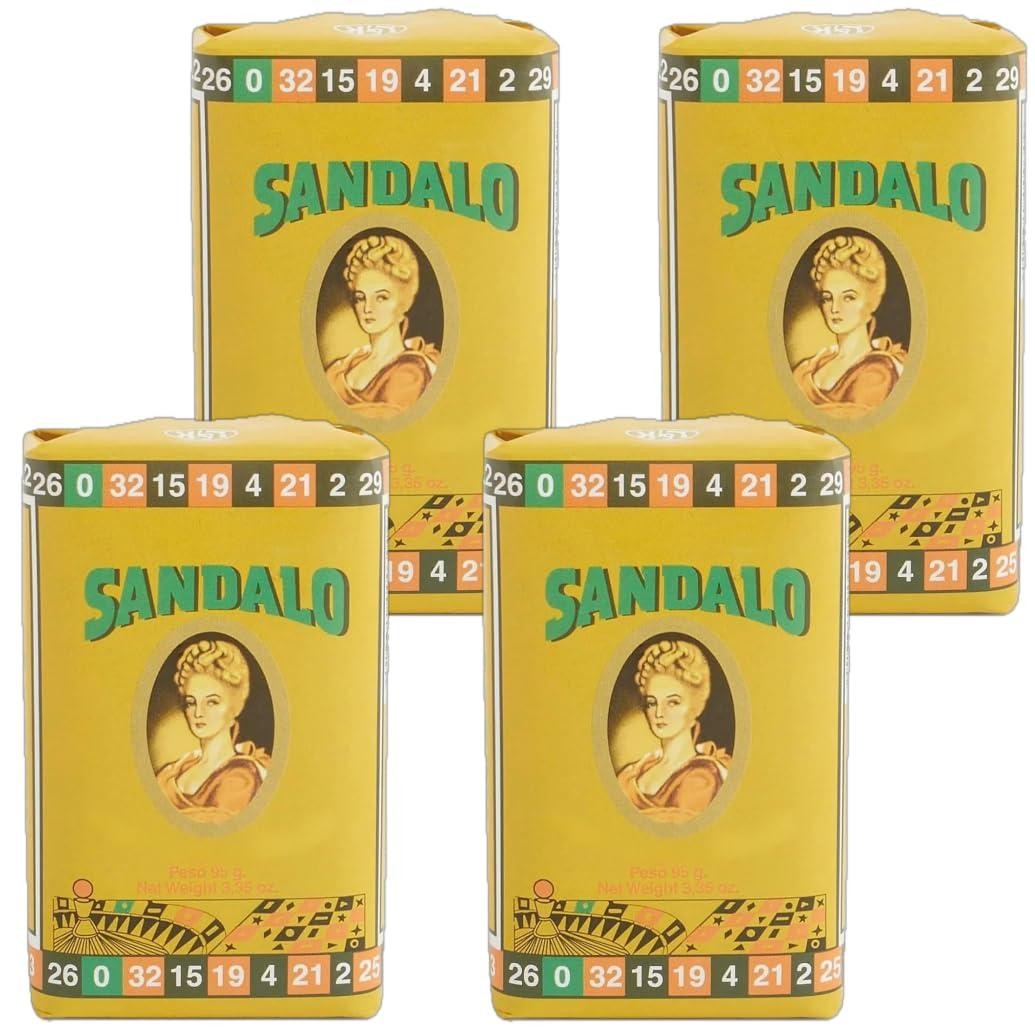 Lanman & Kemp Sandalwood Soap Bar – Jabon Sandalo 3.35 Oz (Pack of 4)