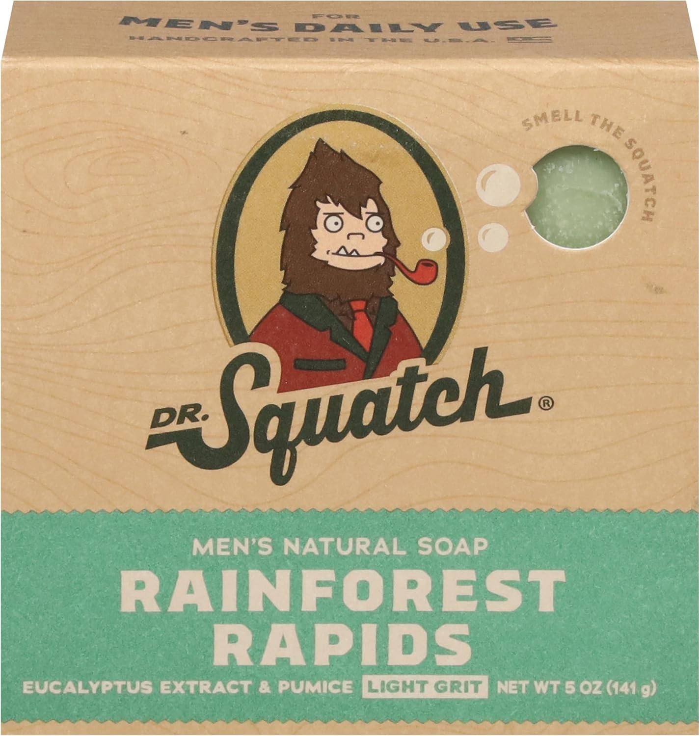 All Skin Types Luxury Bar Soap – Rainforest Rapids Exfoliating Formula, 5 Oz