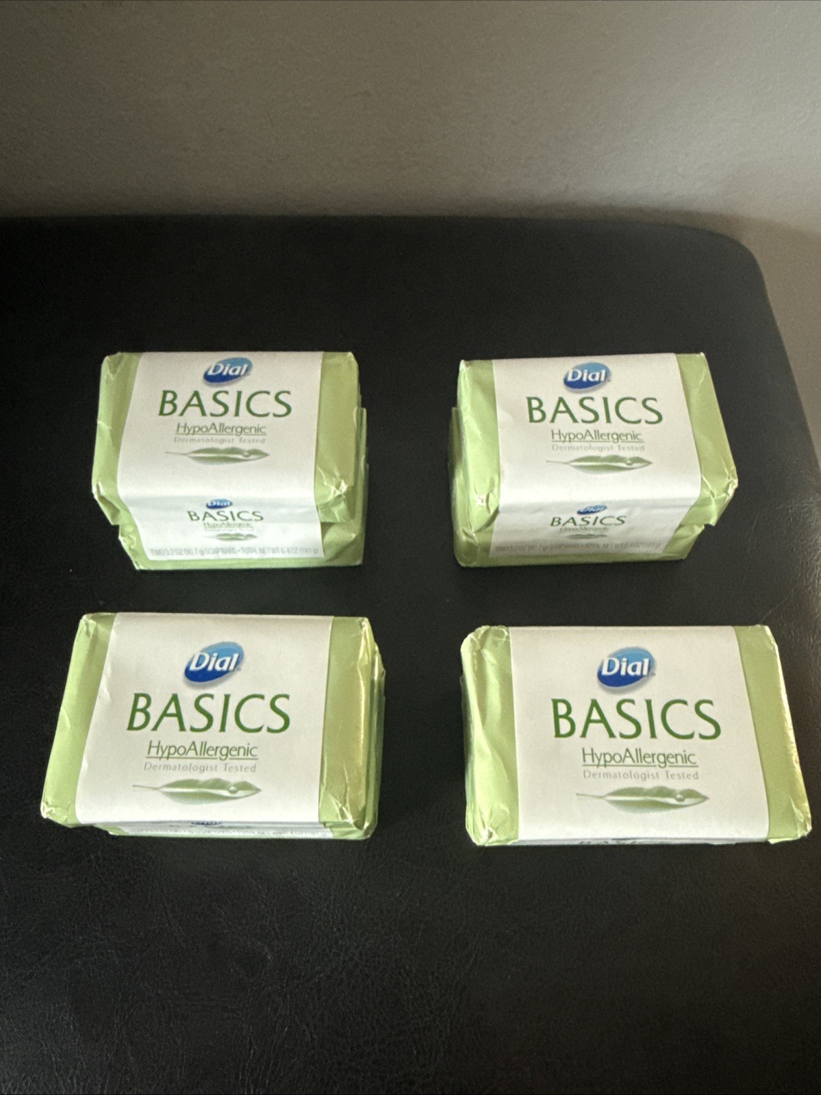 Dial 8 Bars Basics Hypoallergenic Bar Soap – White 3.2oz each bar New