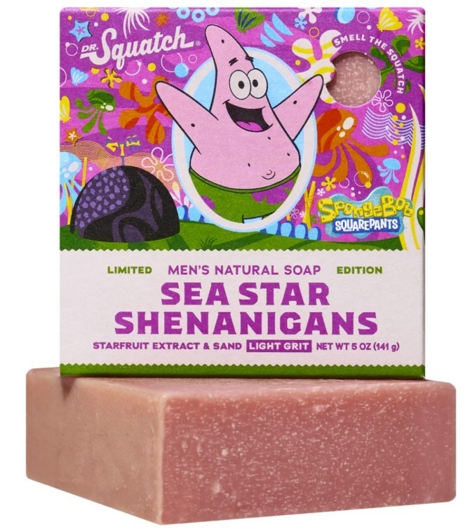Dr. Squatch SpongeBob SquarePants Natural Bar Soap Limited Edition NEW RARE!!