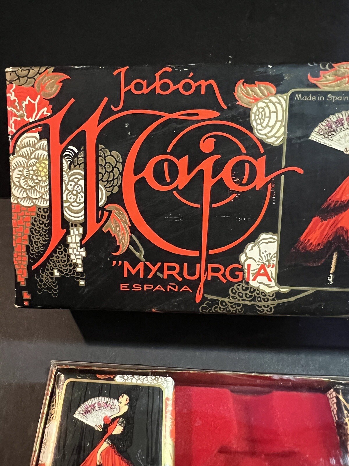 2 Vintage Boxes Jabón Maja By Myrurgia España 4 Soap Bars – 2 Large 2 Small