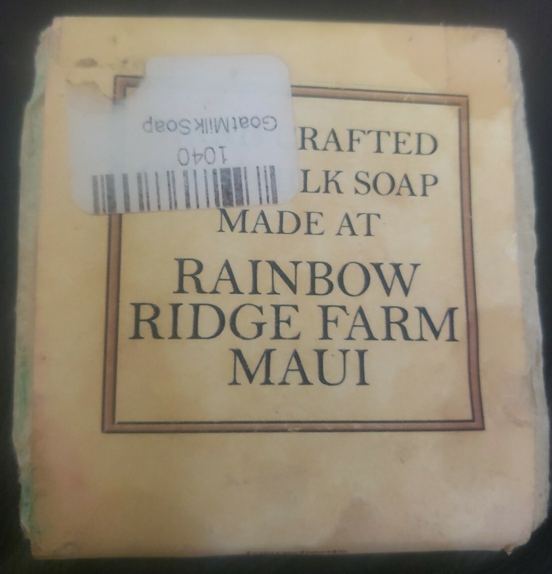 Rainbow Ridge Farm Maui Nui Kalima Coconut Creme Goat Milk Soap