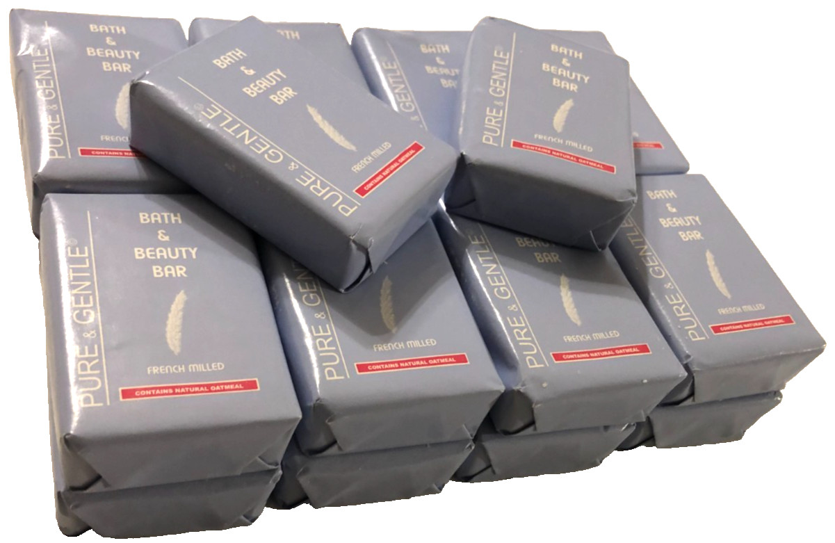 Lot of 18 Pure & Gentile Natural Oatmeal Bath and Beauty Bar French Milled New