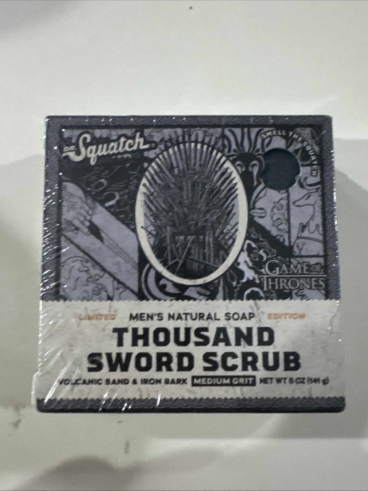Dr. Squatch Mens Natural Soap Thousand Sword Scrub 5 oz