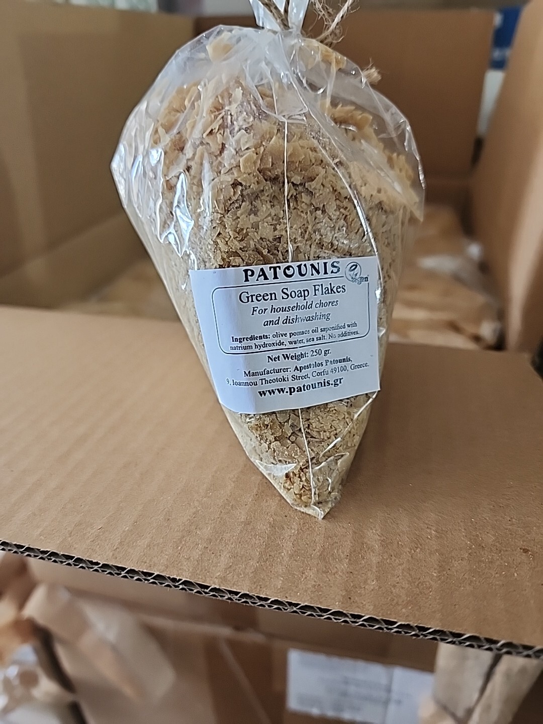 Patounis Green Olive Soap Flakes 250g