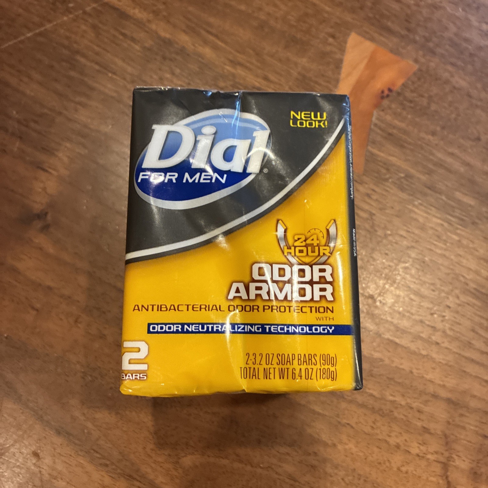 Dial For Men 24 Hour Odor Armor Bar Soap Antibacterial -1 Pack/2 BARS