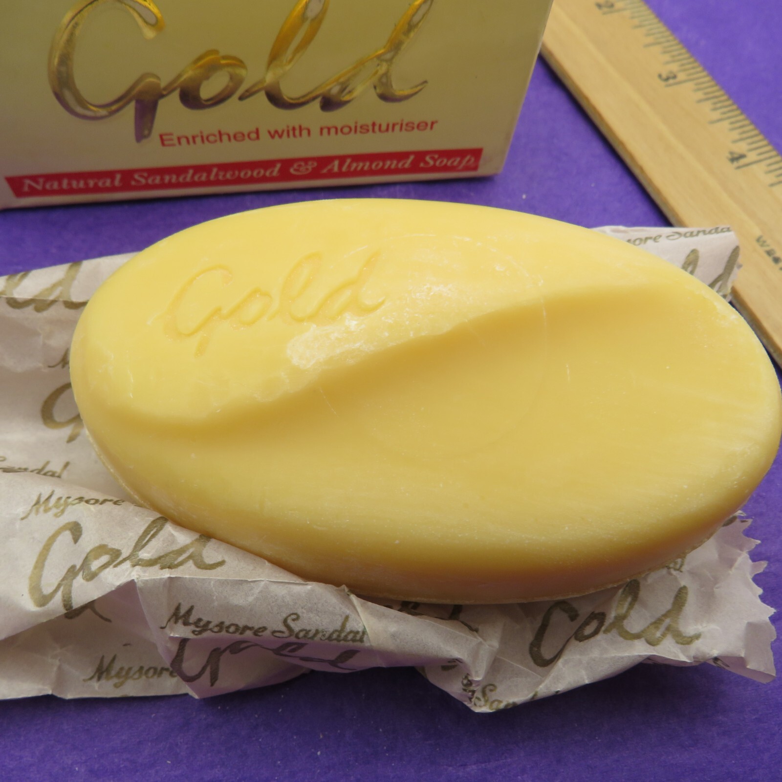 Mysore Sandal Gold 125 g (4.41 oz)-New – Unused. Packaged Various Dates 2000