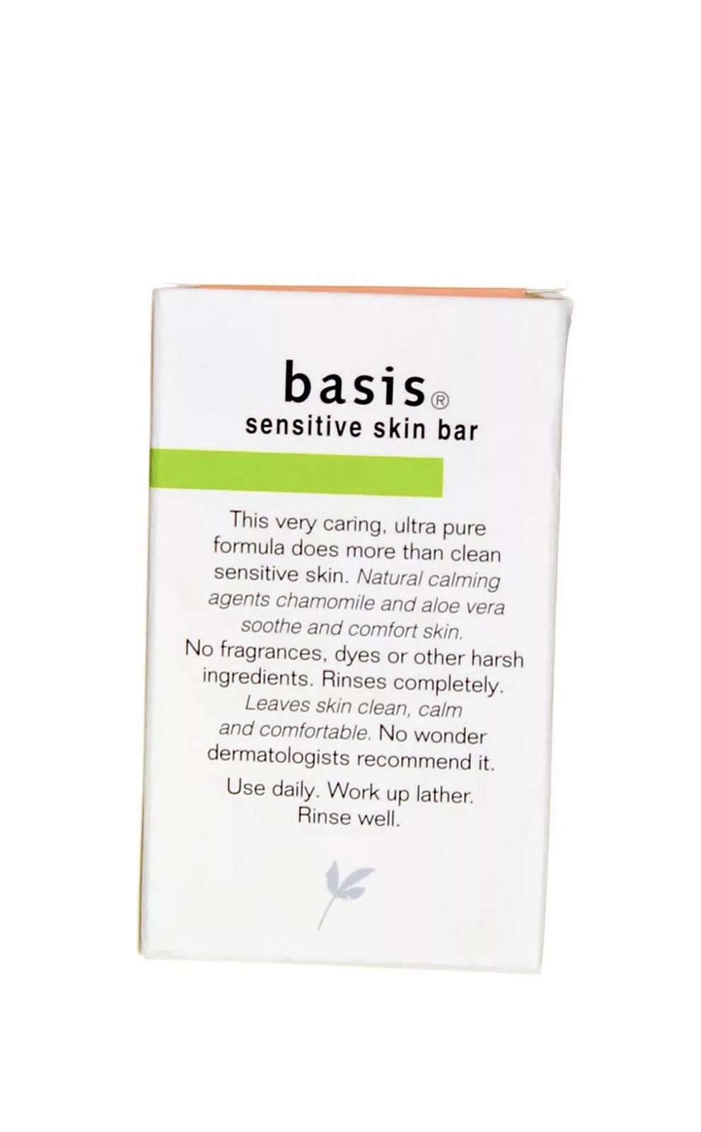 2 Pack Basis Sensitive Skin Bar Soap, Unscented, 4 oz