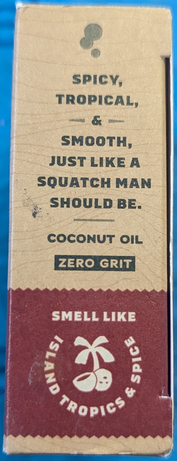 Dr Squatch Men’s Natural Soap Bay Rum Coconut Oil Zero Grit 5 Oz 141 G New