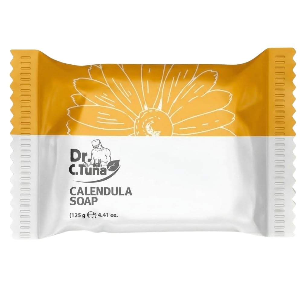 Dr. . Tuna Calendula Soap Bar, Calendula Oil and Chamomile Extract Formula fo…