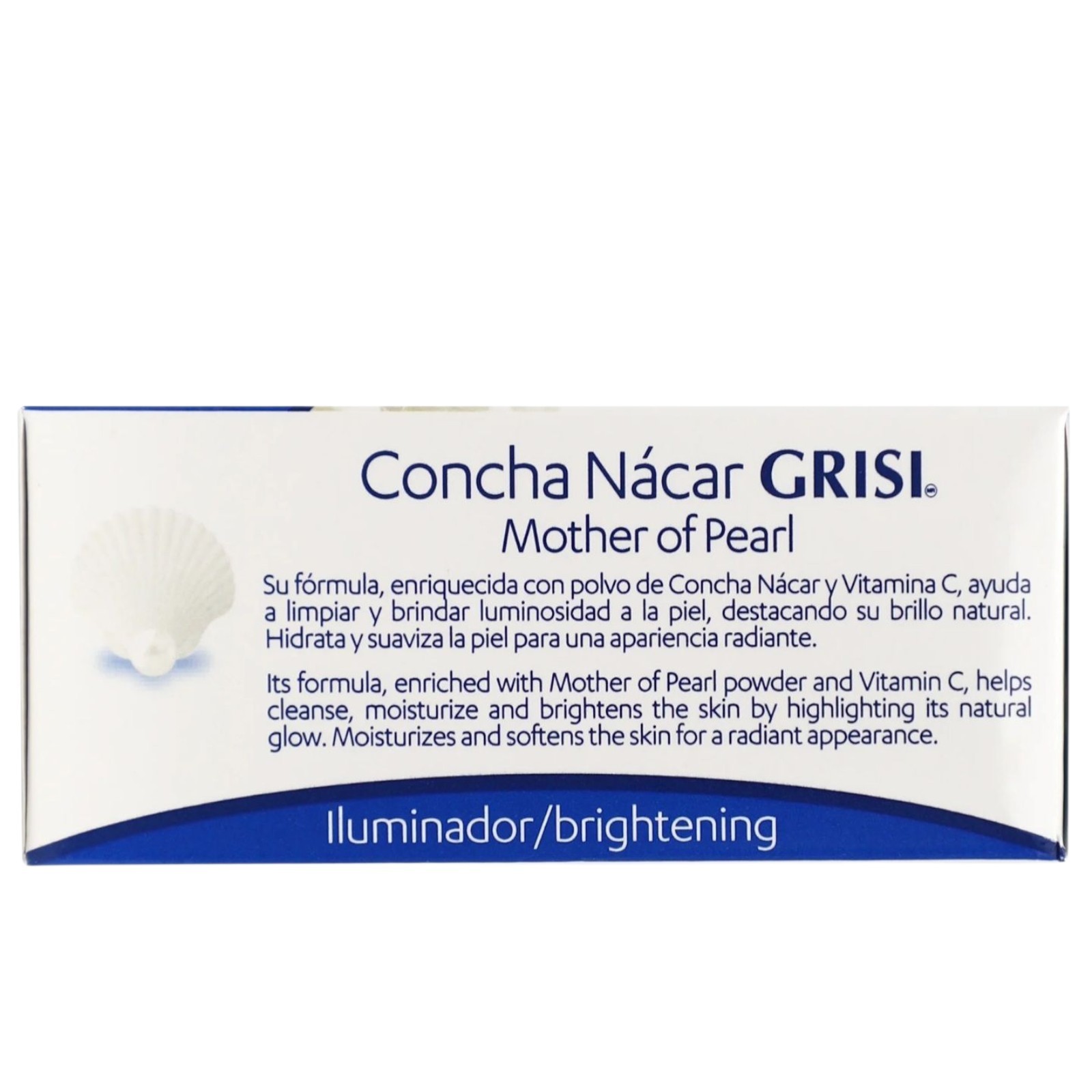 Grisi Concha Nacar Jabon Aclarante. Mother of Pearl Lightening Soap.