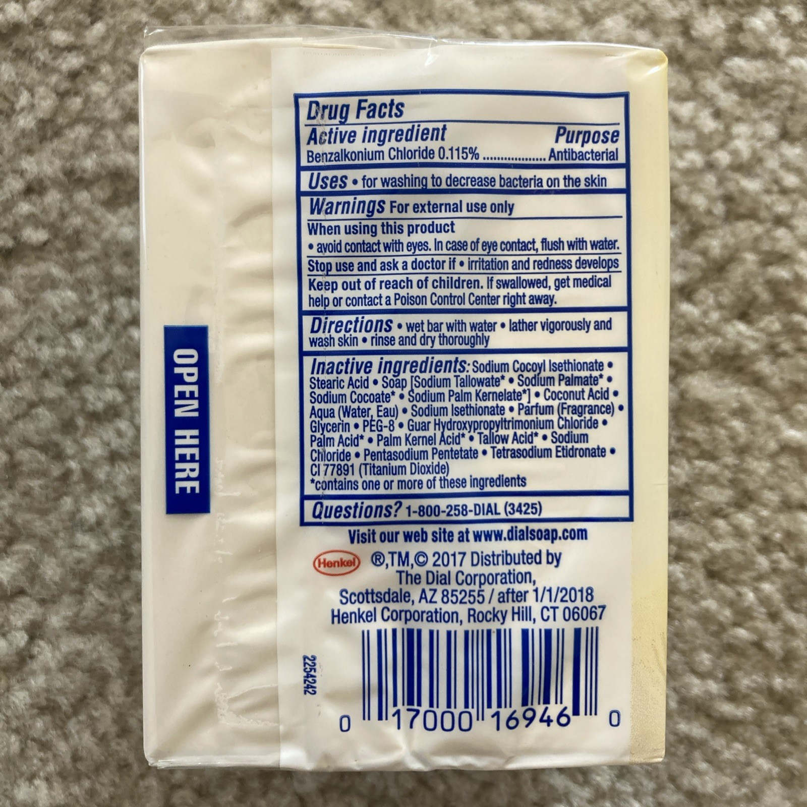 Dial Complete 2 in 1 Moisturizing & Antibacterial Beauty Bar – 2 Count