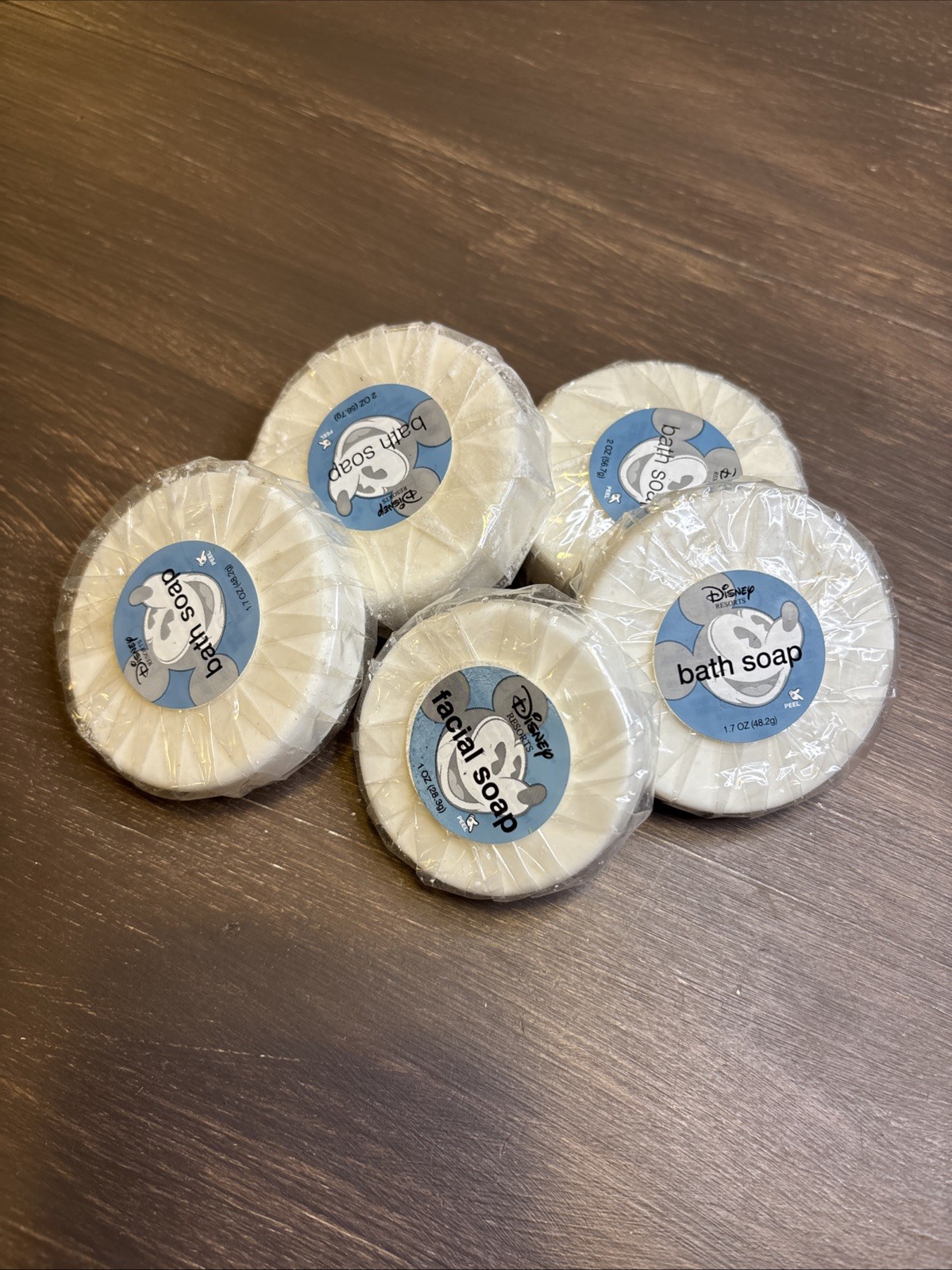 DISNEY RESORTS Soaps Wrapped Florida Mickey (4) Bath~ (1) Facial