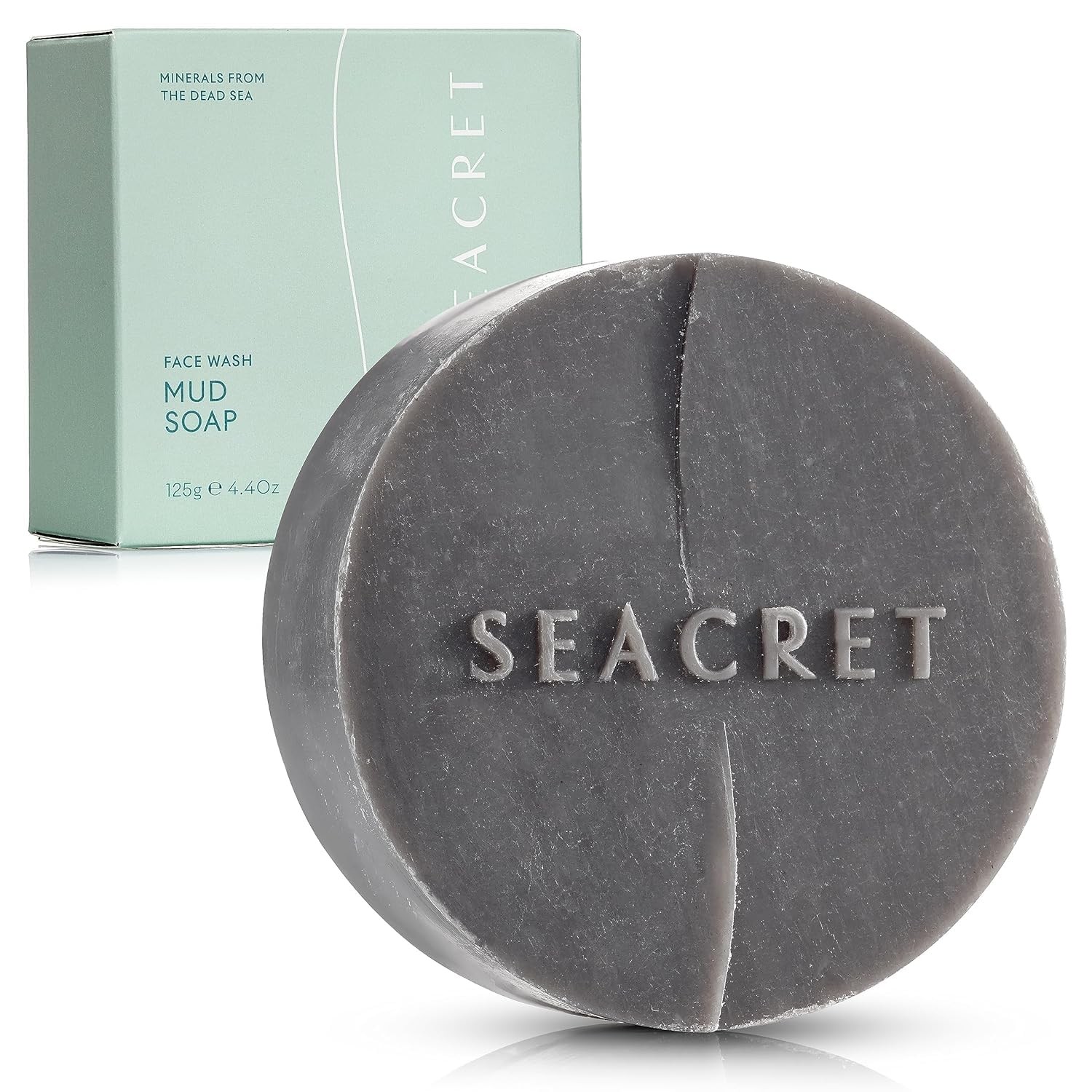 SEACRET Dead Sea Mud Soap Bar – Deep Pore Purifying & 4.4 Ounce (Pack of 1)