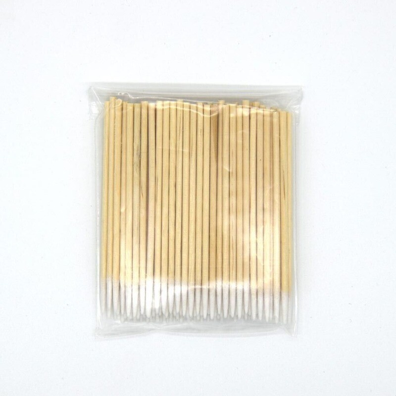 100PCS Cotton Swabs Pointed Swab Applicator Q-tips Wooden Sticks Applicator