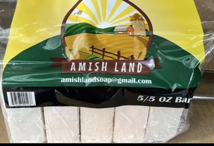 All Natural Bentonite Clay Soap Bars 5 Large Bars NATURAL Amish Farm Land