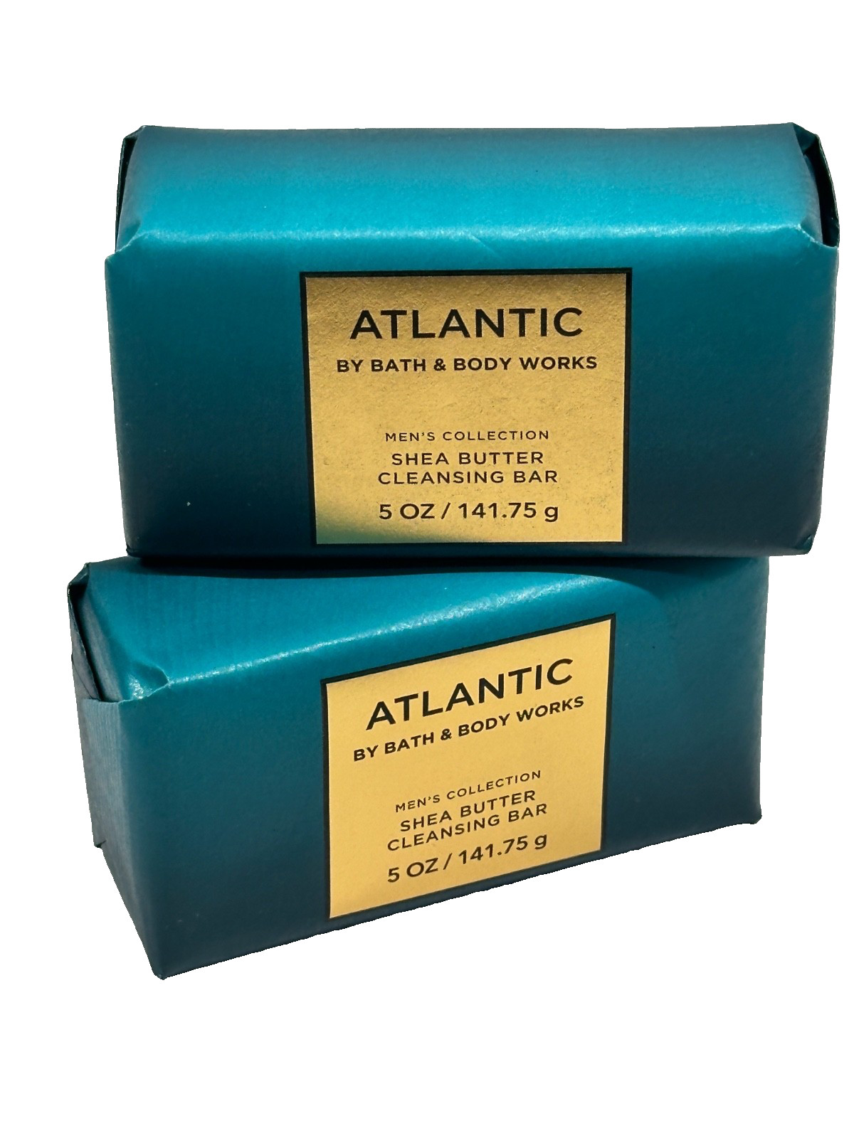 2 BATH & BODY WORKS ATLANTIC MEN’S SCENTED CLEANSING BODY BAR SOAP 4.2 OZ NEW