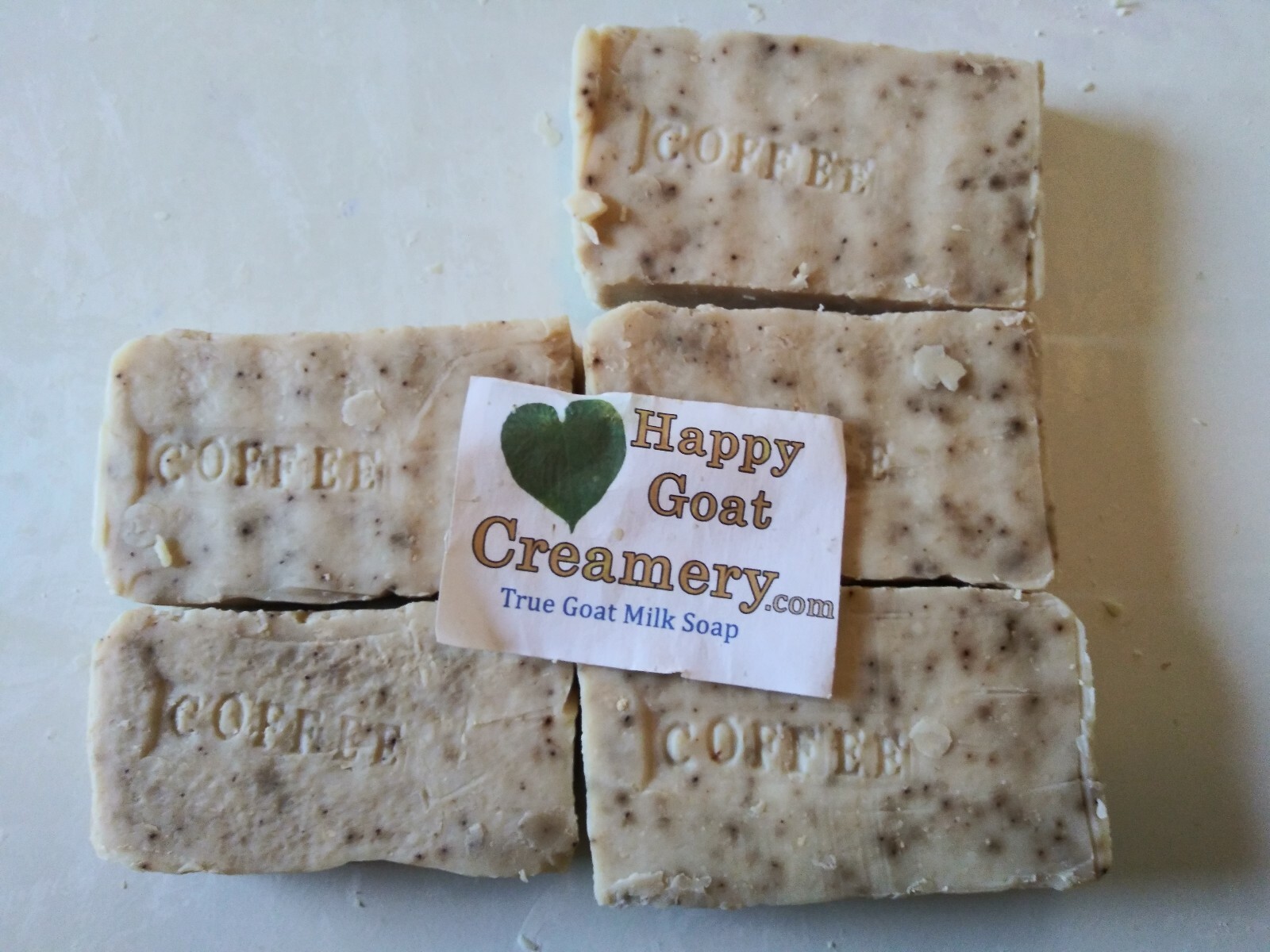CREME BRULEE COFFEE GOAT MILK SOAP HAPPY GOAT CREAMERY UNSCENTED BAR